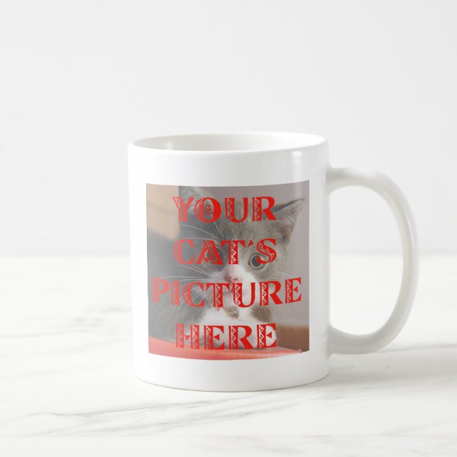 Mug A customisé la photo de votre chat (Droite)
