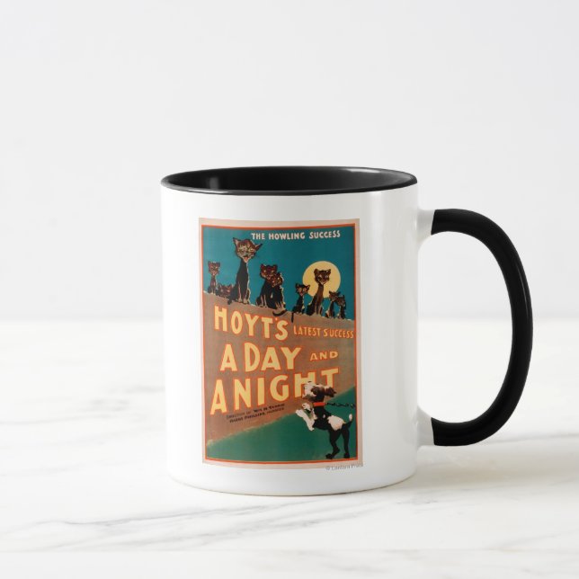 Mug "A Day and a Night" Chats et Chiens Musique (Droite)