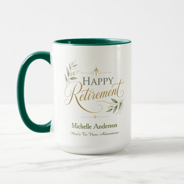 Mug À de nouvelles aventures Nom personnalisé (Gauche)
