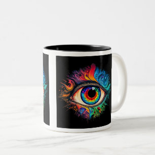 Mug à deux tons, 11 oz