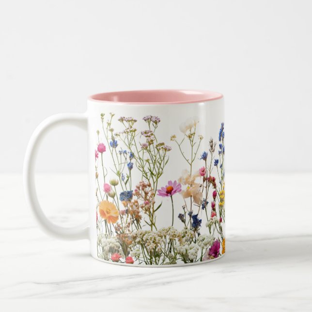 Mug à deux tons 11 oz (rose) (Gauche)