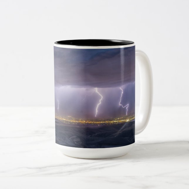 Mug à deux tons, 15 oz (Devant droit)