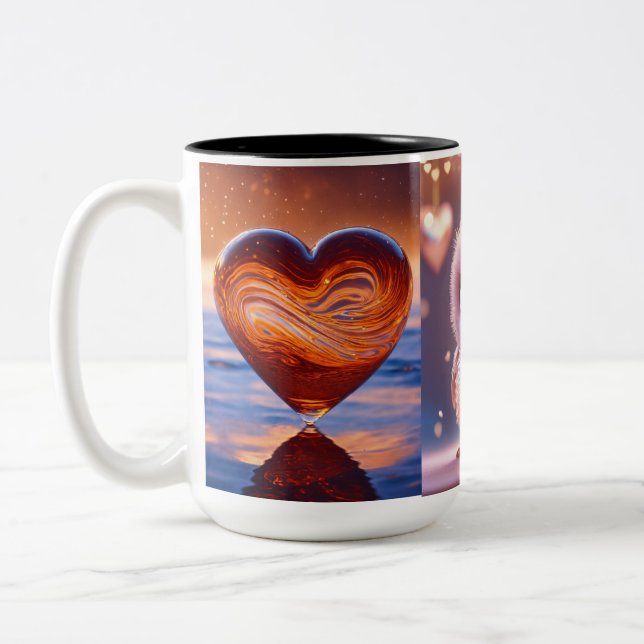 Mug à deux tons, 15 oz (Gauche)