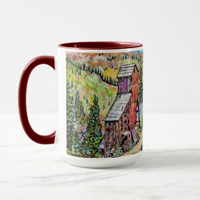 Mug à deux tons, 15 oz (Gauche)