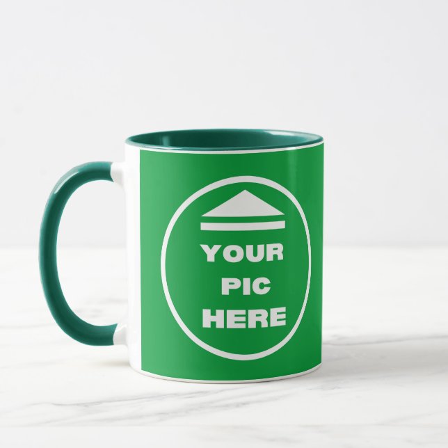 Mug à deux tons - Ajouter l'image 11 oz White Hunt (Gauche)