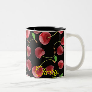 Mug à deux tons de cerisier noir