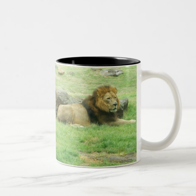 Mug à deux tons de lion (Droit)