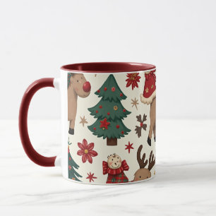 Mug à deux tons de Noël, 11 oz