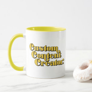 Mug à deux tons du créateur de contenu personnalis