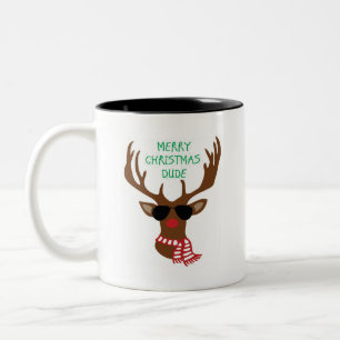 Mug à deux tons noir 11 oz