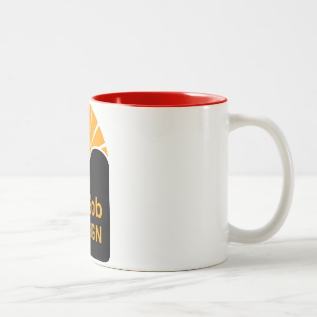 Mug à deux tons noir 15 oz (Droit)