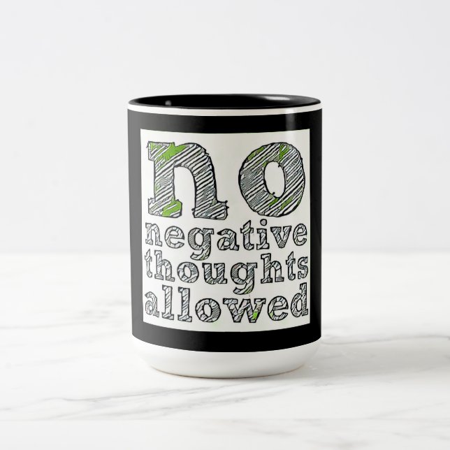 Mug à deux tons noir 15 oz (Centre)