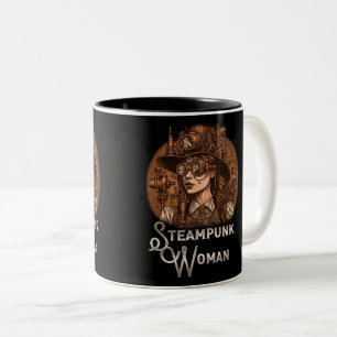 Mug à deux tons pour femme Steampunk, 11 oz