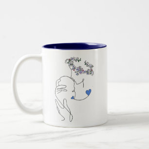 Mug à deux tons pour les obligations mère et enfan