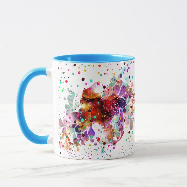 Mug à éclaboussure couleur sauvage (Gauche)