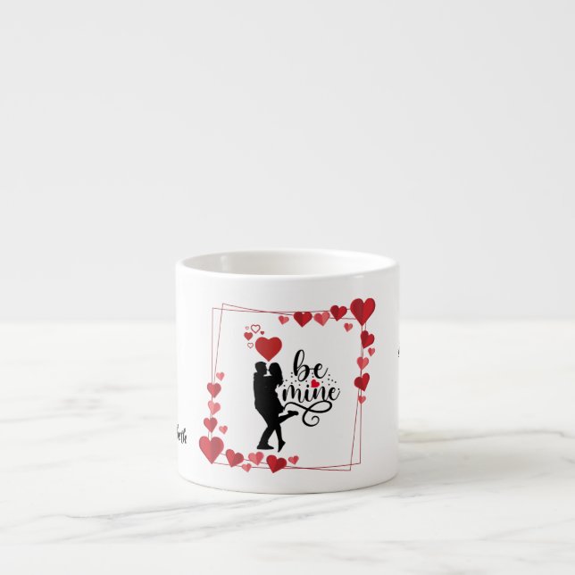 Mug à espresso personnalisé Love Vibes (Devant)