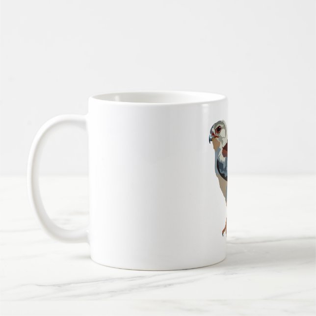 Mug A est pour le faucon pygmée africain (Gauche)
