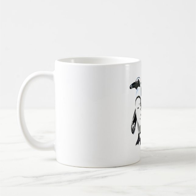 Mug A est pour le gardien de pingouin africain (Gauche)