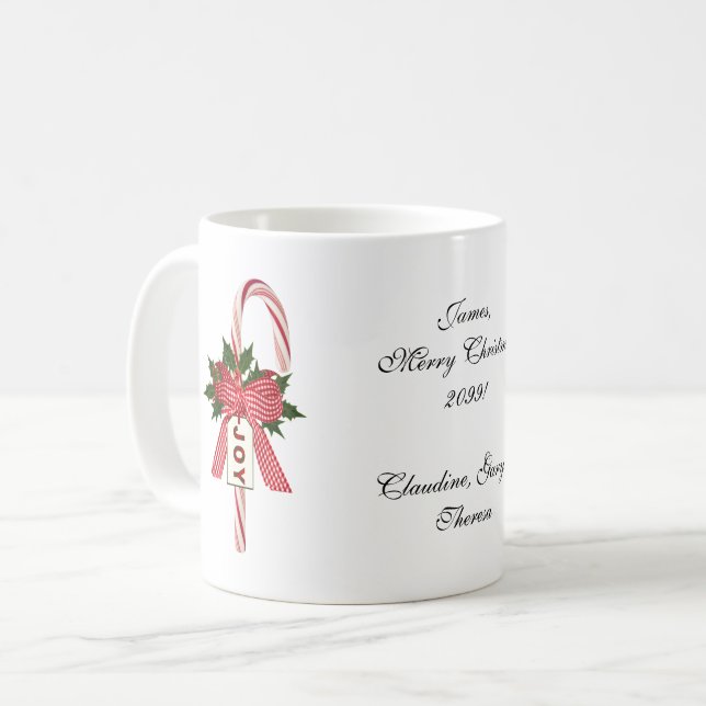 Mug A et de Folks Sucre de canne "Joy" Noël (Devant gauche)
