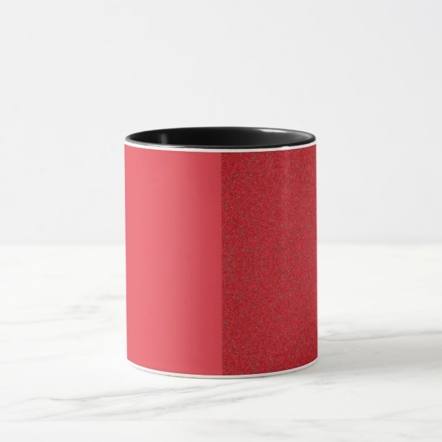 Mug à fente rouge tomate personnalisée - Côté text (Centre)