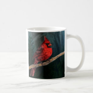 Mug À feuillage persistant hiver Noël primitif Cardina