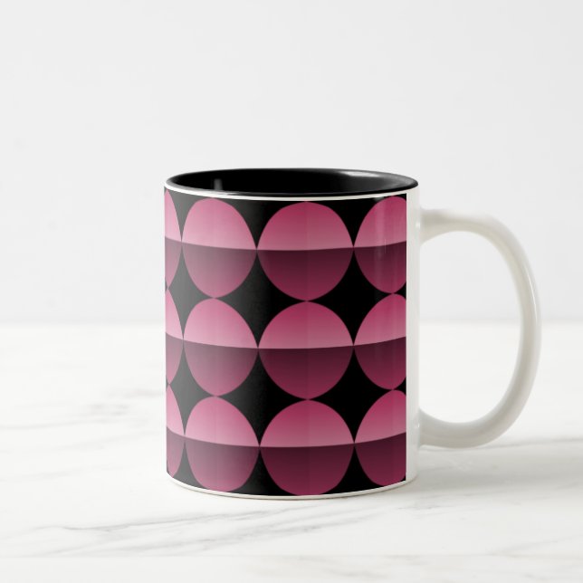 Mug à flair rétro, Bourgogne vibrante (Droit)