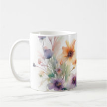 Mug A Fleurs & Papillons