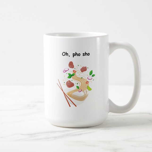 Mug à gauche - Oh Pho Sho - Foodie - Drôle (Droite)