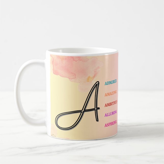 Mug "A" initial (11oz) (Gauche)