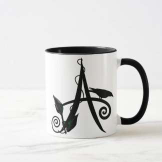 Mug 'A initial gothique