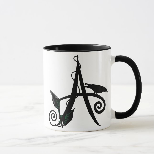 Mug 'A initial gothique (Droite)