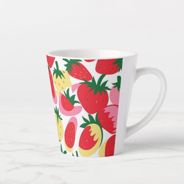 Mug à la fraise - Cutie à la fraise rétro (Droite)