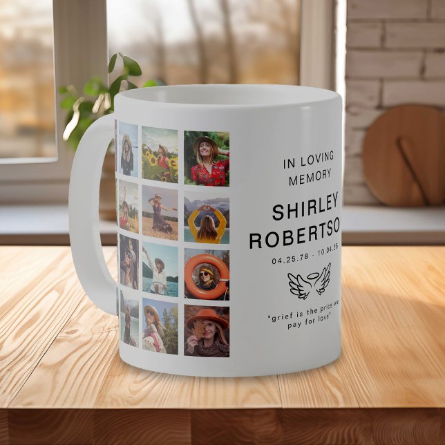 Mug À la Mémoire Affectueuse 16 x Collage Photo Mémori (Créateur téléchargé)