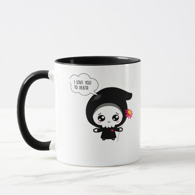 Mug À la mort - Funny Valentines Jour Classique (Gauche)