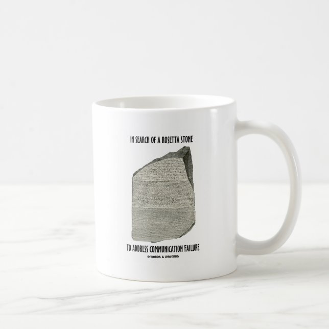 Mug À La Recherche De Rosetta Stone Adresse Communicat (Droite)