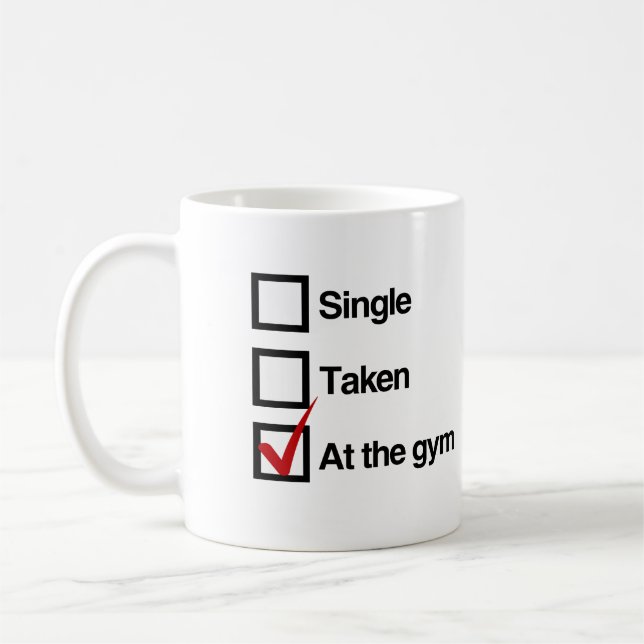 MUG À LA SALLE DE SPORT (Gauche)
