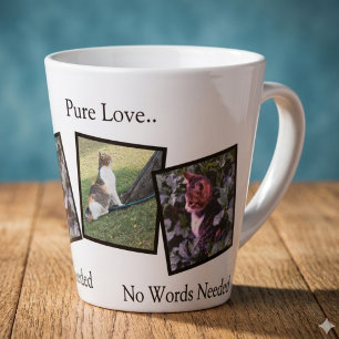 Mug à latte avec photo de compagnie personnalisée