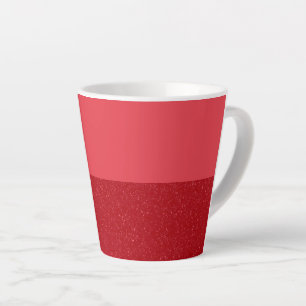 Mug à latte bicolore rouge tomate personnalisé