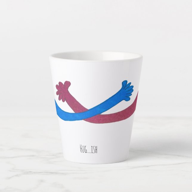 Mug à latte câlin... ish, ressentez l'amour à chaq (Devant)