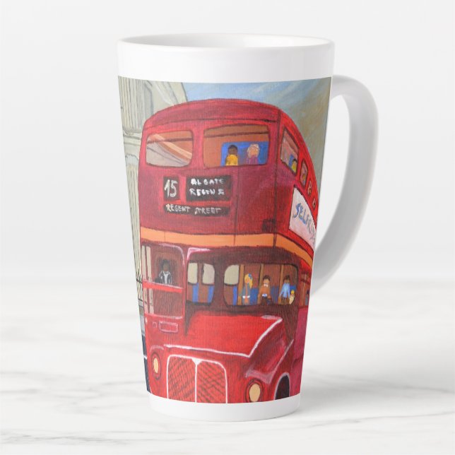 Mug à latte de bus de Londres  (Angle droit)
