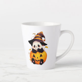 Mug à latte de Panda Halloween mignon | Panda Kawa