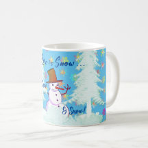 Mug à latte pour boisson chaude bonhomme de neige
