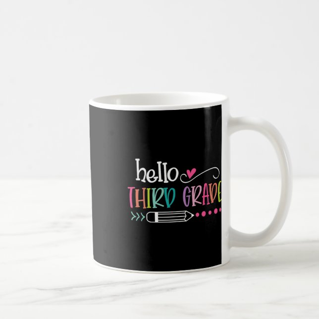 Mug À l'école Bonjour 3ème 3ème année pour enfants gar (Droite)