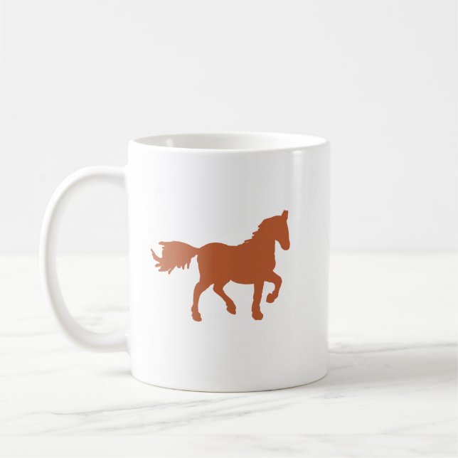 Mug à l'emblème du cheval en bronze du zodiaque (Gauche)