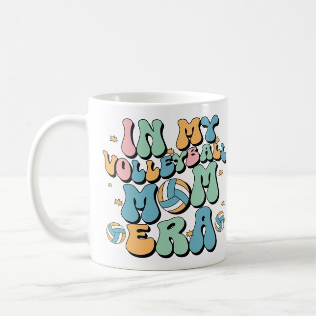 Mug À l'ère de ma maman de volley-ball jour de match d (Gauche)