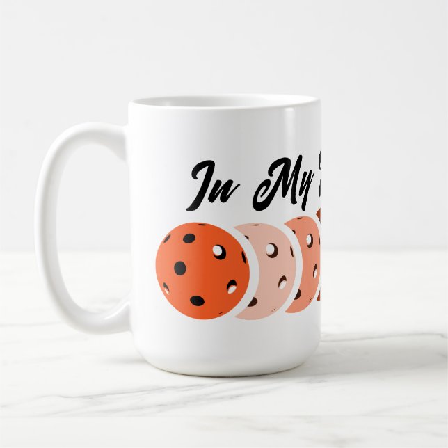 Mug À l'ère de mon Pickleball - Orange Vibes Design T- (Gauche)