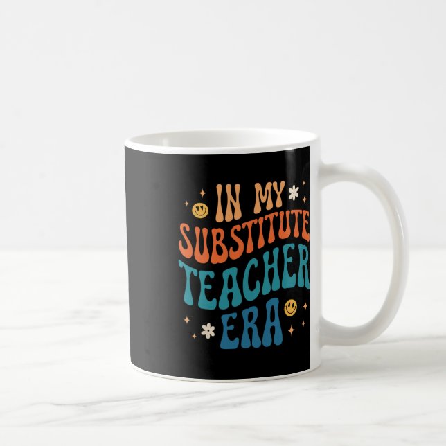 Mug À l'ère de mon professeur remplaçant rétro groovy  (Droite)