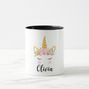 Mug à licorne personnalisée, Cadeaux pour enfants 