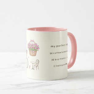 Mug à liste de contrôle quotidienne personnalisée