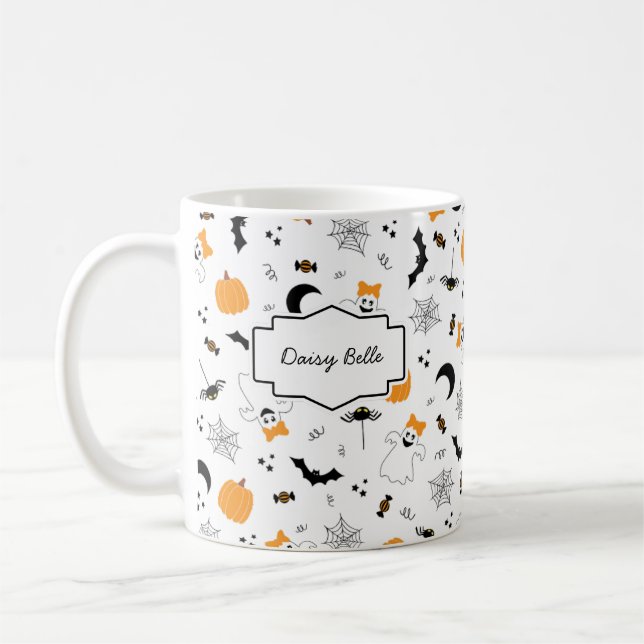 Mug A Little Boo Is Almost Due Halloween Baby Shower (Gauche)